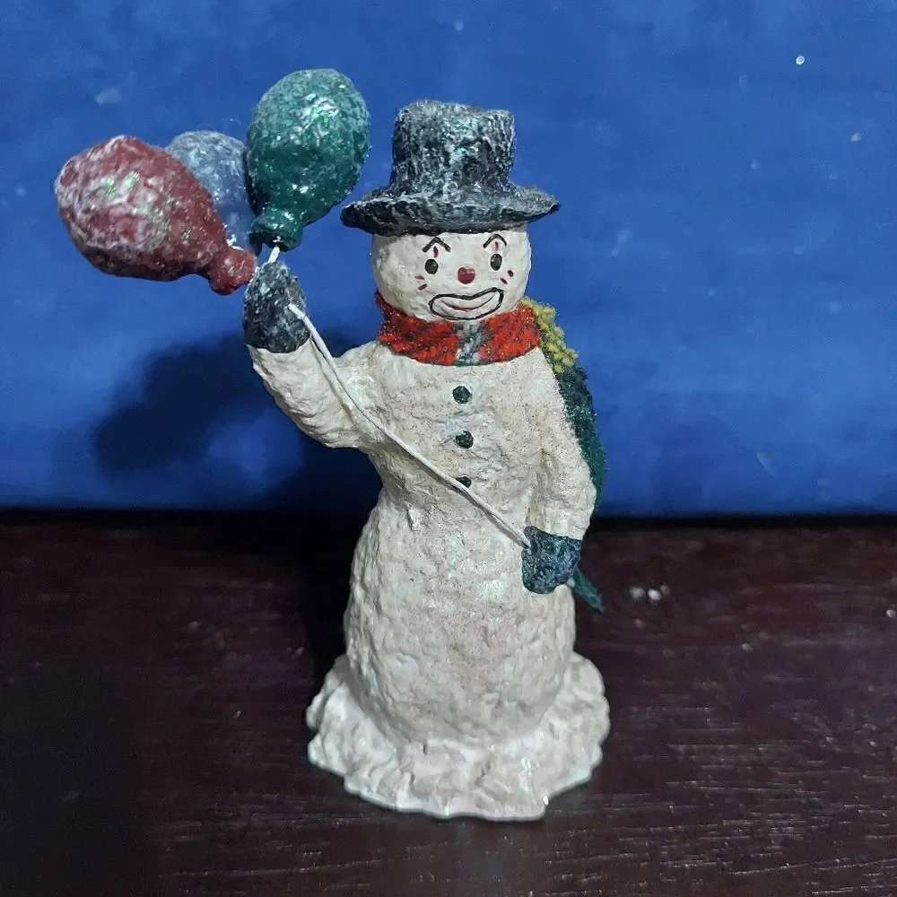 From a Nickel to the Snowsnickle Figurine Clown Snowman Balloon Enesco 1999 Rare